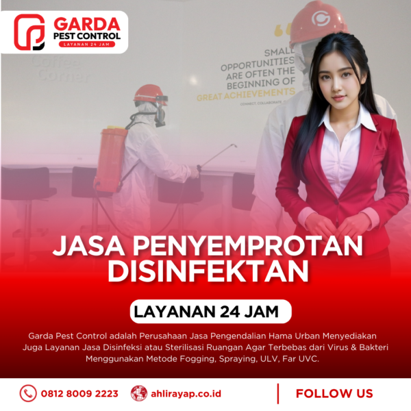 Jasa Penyemprotan Disinfektan Terdekat