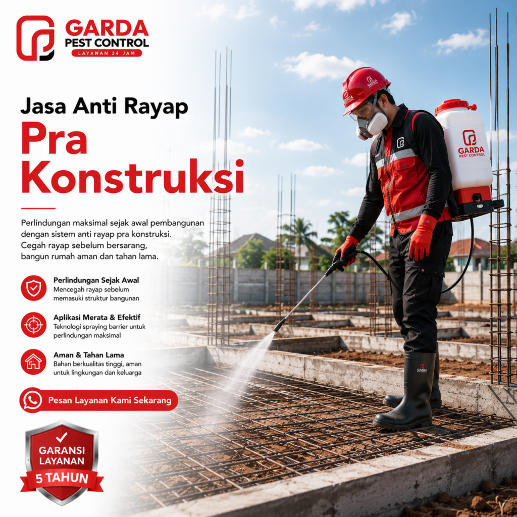 Jasa Anti Rayap Pra Konstruksi Tasikmalaya