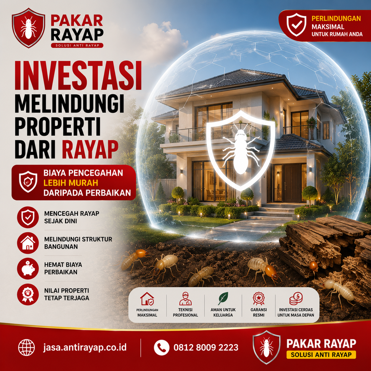 Biaya Anti Rayap Pra Konstruksi Per Meter di Tasikmalaya